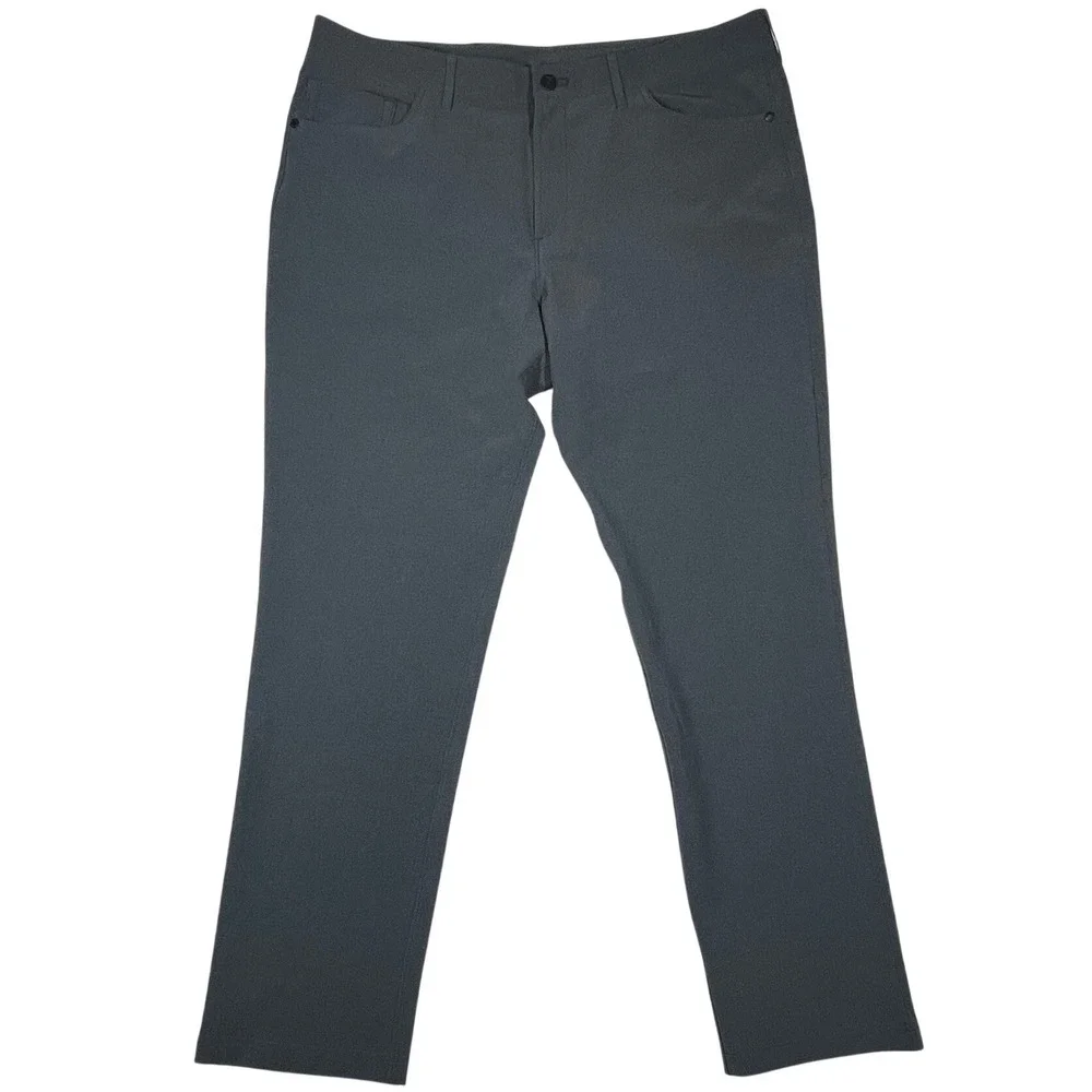 Public Rec Workday Pants Mens 38x32 Grey Straight Leg Stretch Performance Chino